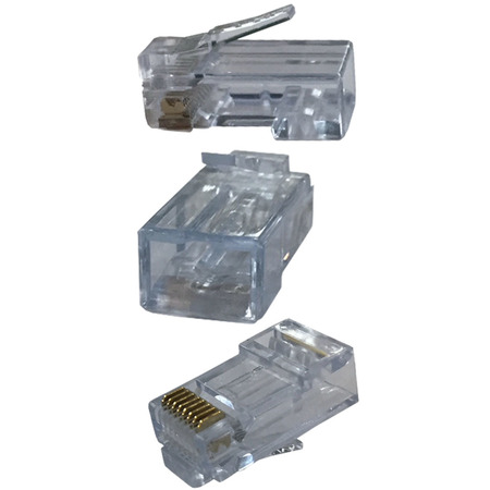 ELECTRIDUCT High Speed Pass-Through RJ45 Connectors & Tools - Cat5/Cat6 PDC-TR-CAT6-HSP-100PK